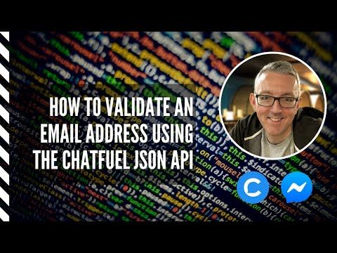 How to validate an email address with the Chatfuel JSON API